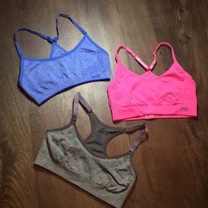 SOLD. 3 adjustable sports bras